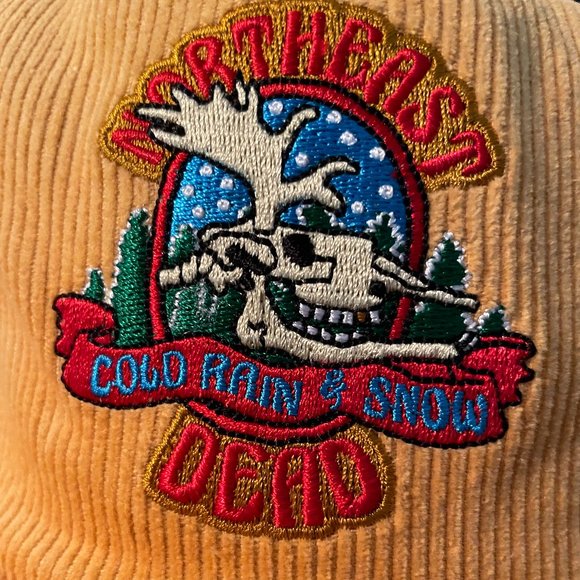 Corduroy Trucker Cap Grateful Dead Hat Deadhead Snapback Northeast Dead Moose - Picture 5 of 5